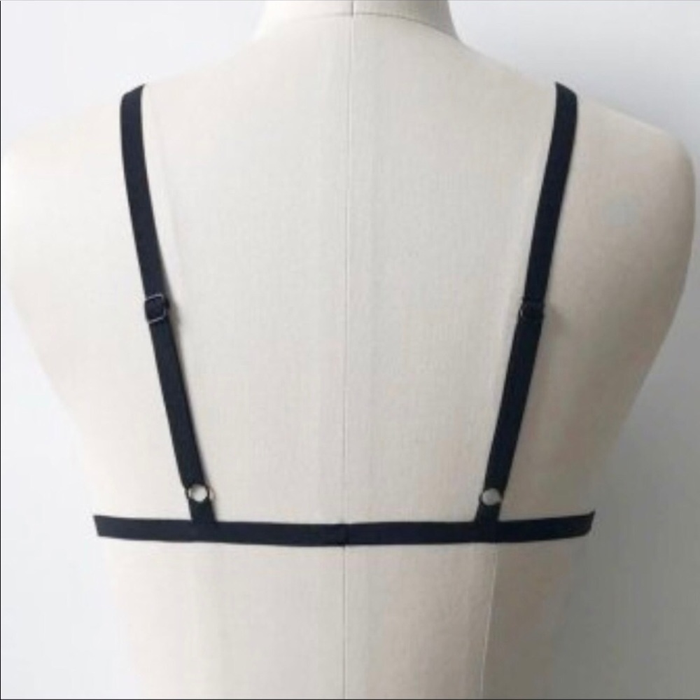 Sexy Halter Hollow Bandage Elastic Bra - Picture 5 of 5